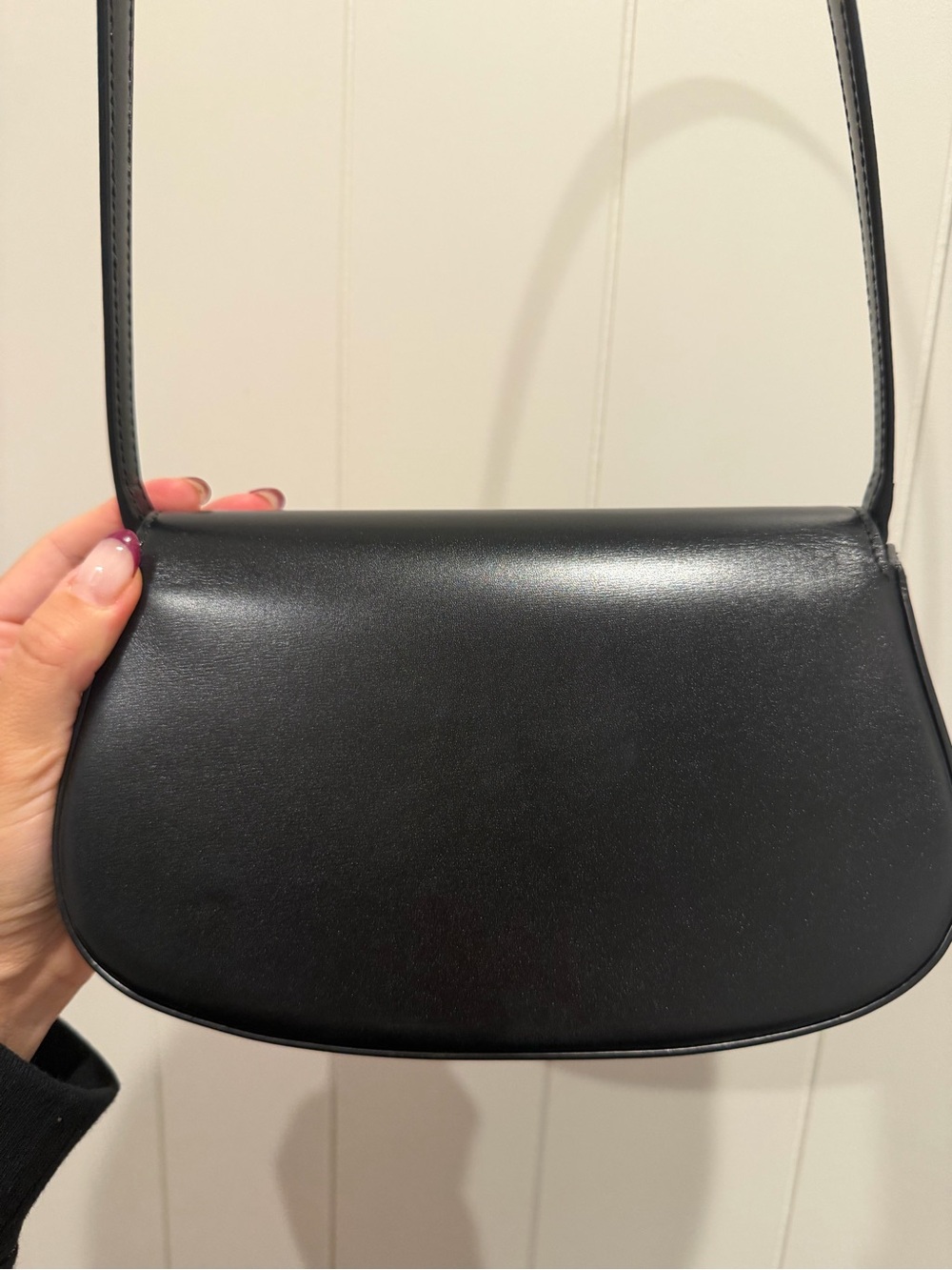 Saint Laurent mini Voltaire Black Leather Shoulder Bag - Picture 6 of 8